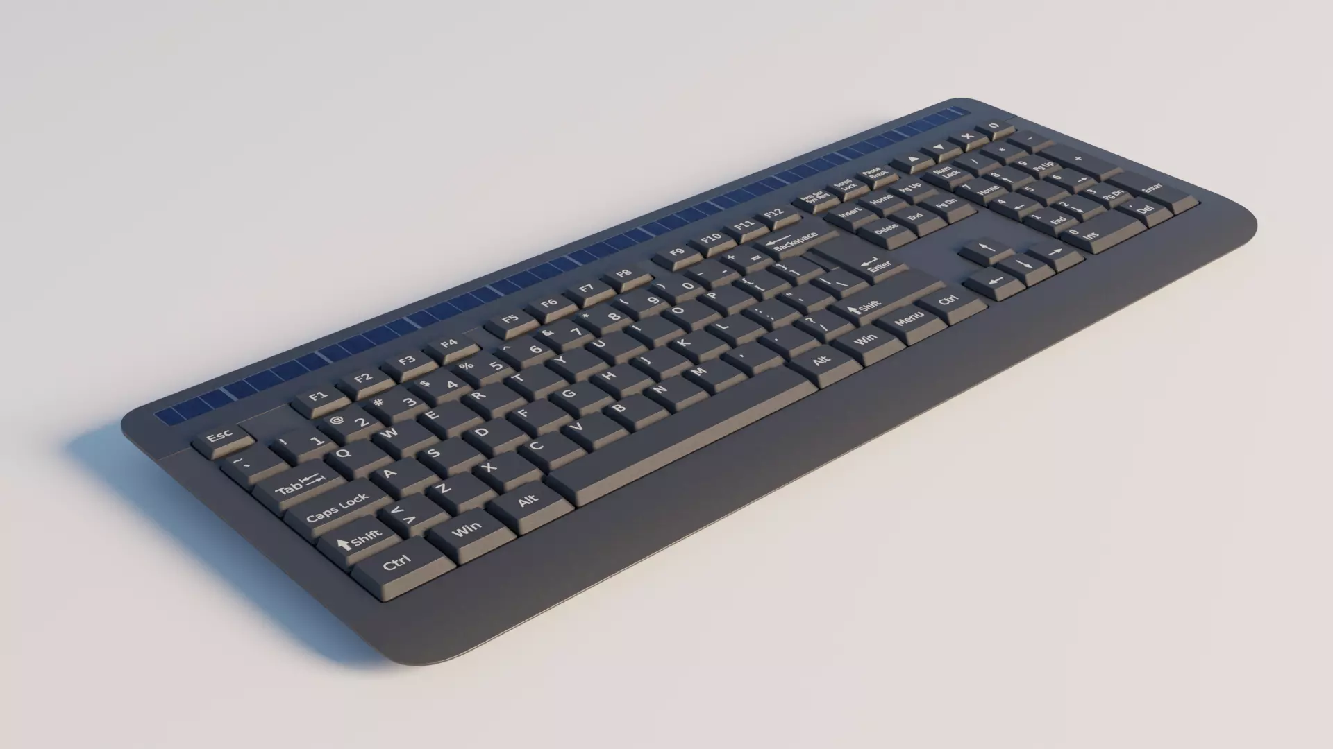 Generic wireless keyboard 3D model_0