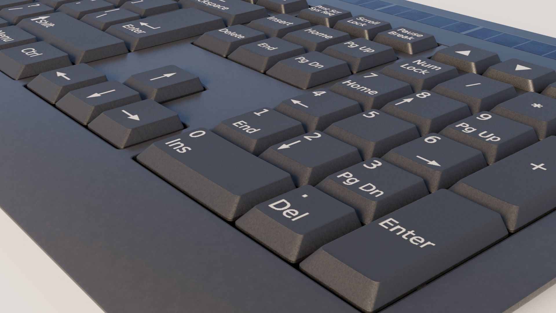 Generic wireless keyboard 3D model_6