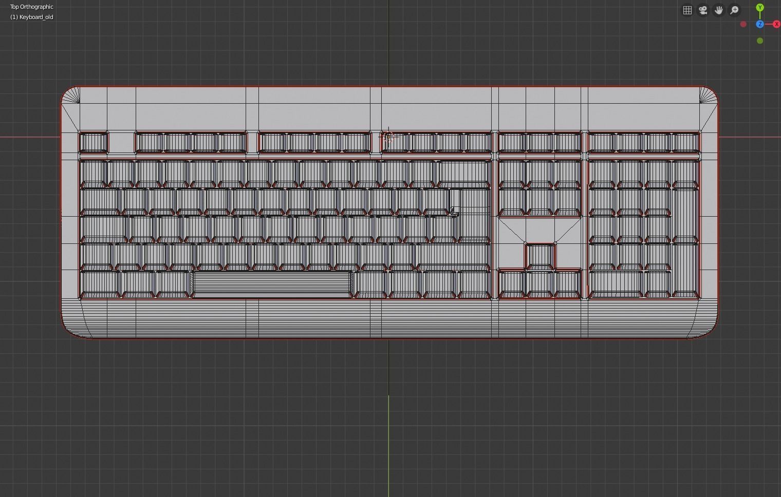 Generic wireless keyboard 3D model_14