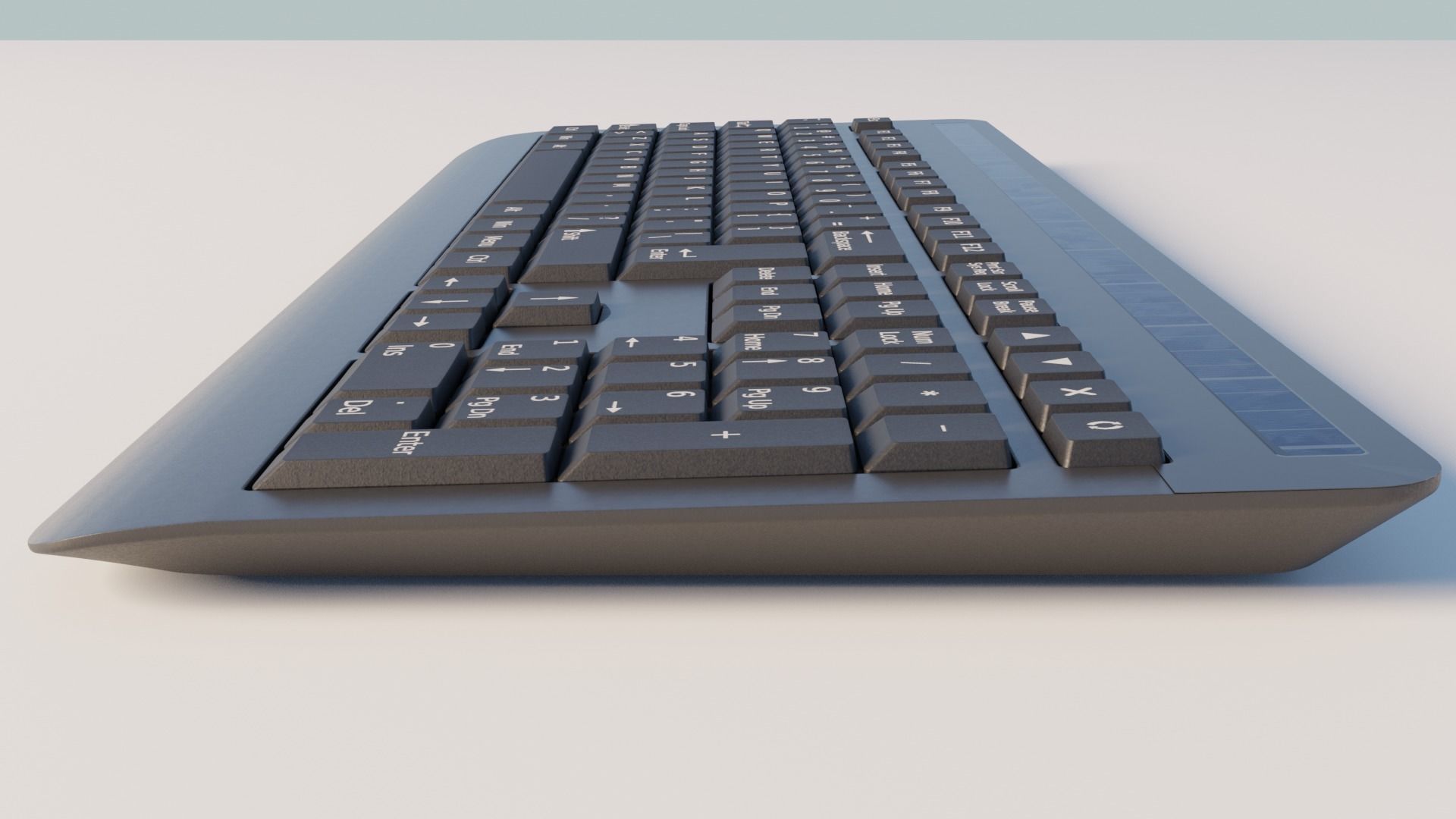 Generic wireless keyboard 3D model_4