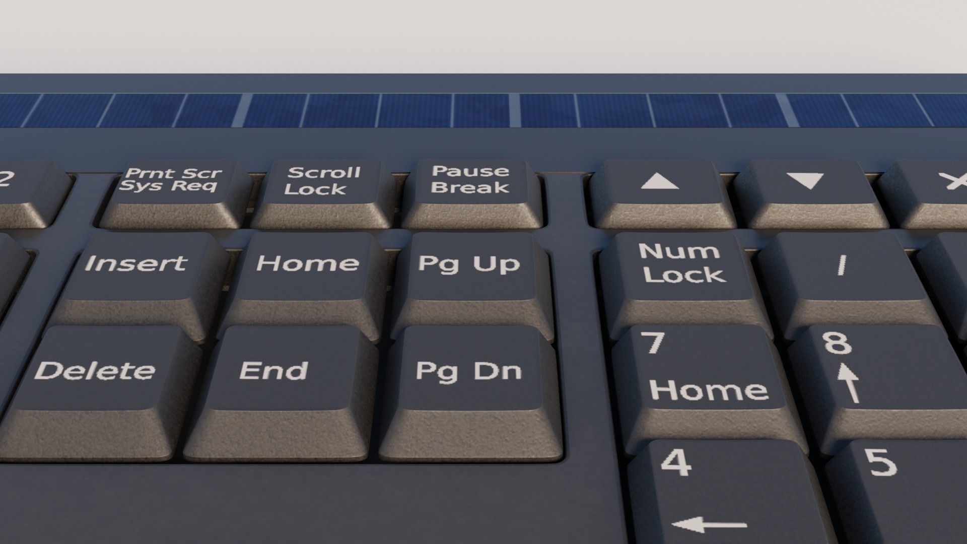 Generic wireless keyboard 3D model_7