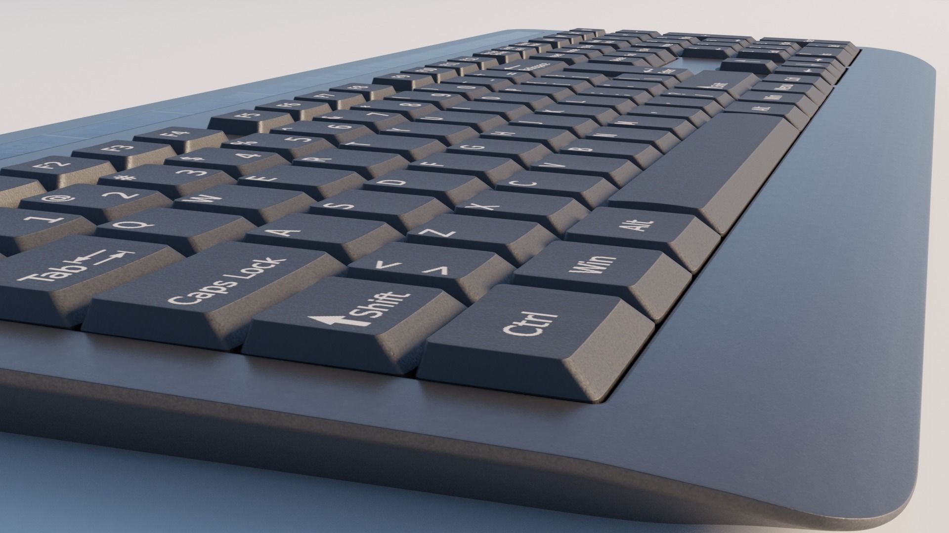 Generic wireless keyboard 3D model_5