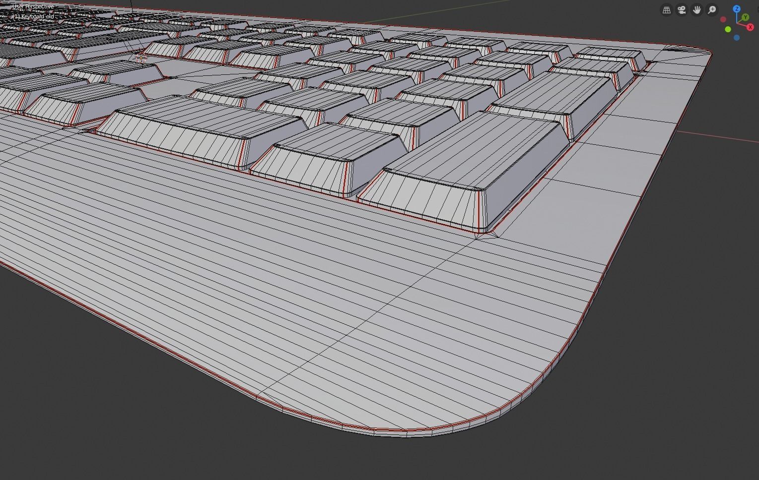 Generic wireless keyboard 3D model_13