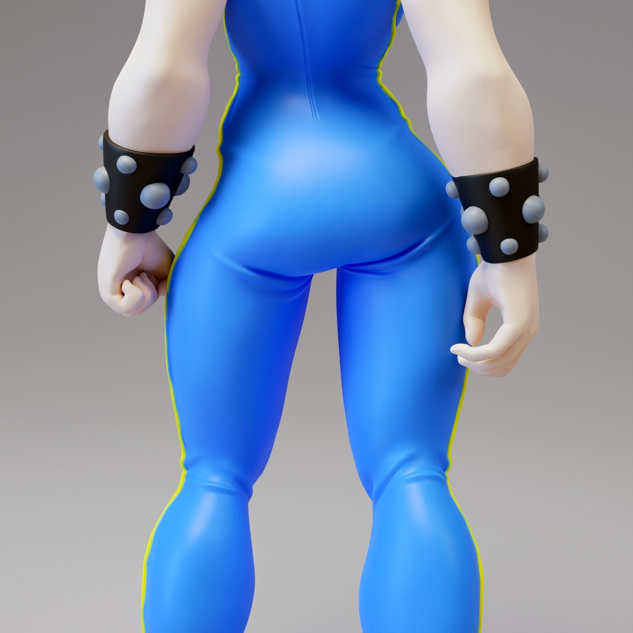 Chun Li Fan art Model for 3d printing 3D print model_7