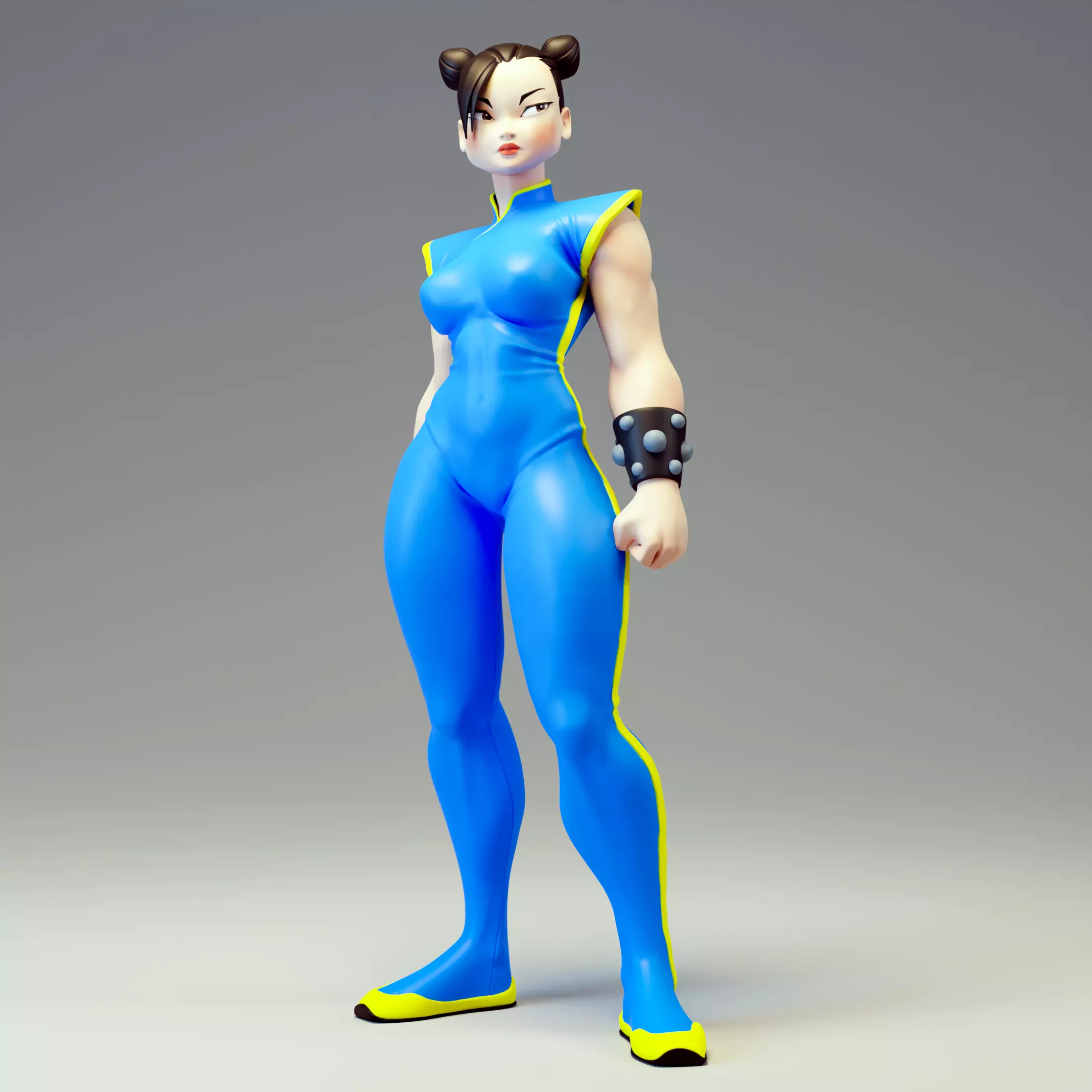 Chun Li Fan art Model for 3d printing 3D print model_0
