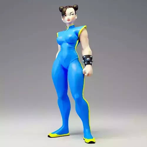 Chun Li Fan art Model for 3d printing 3D print model