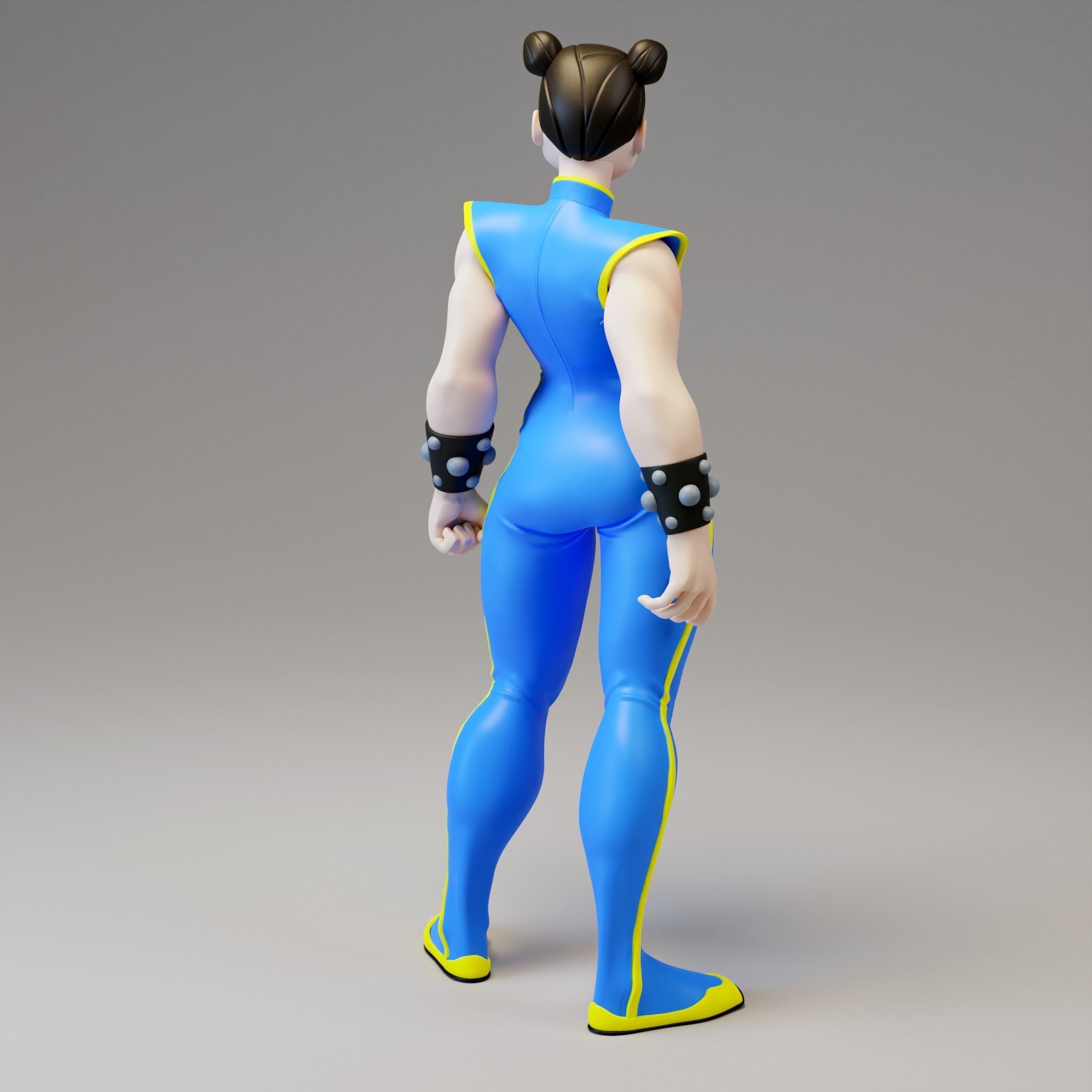 Chun Li Fan art Model for 3d printing 3D print model_4