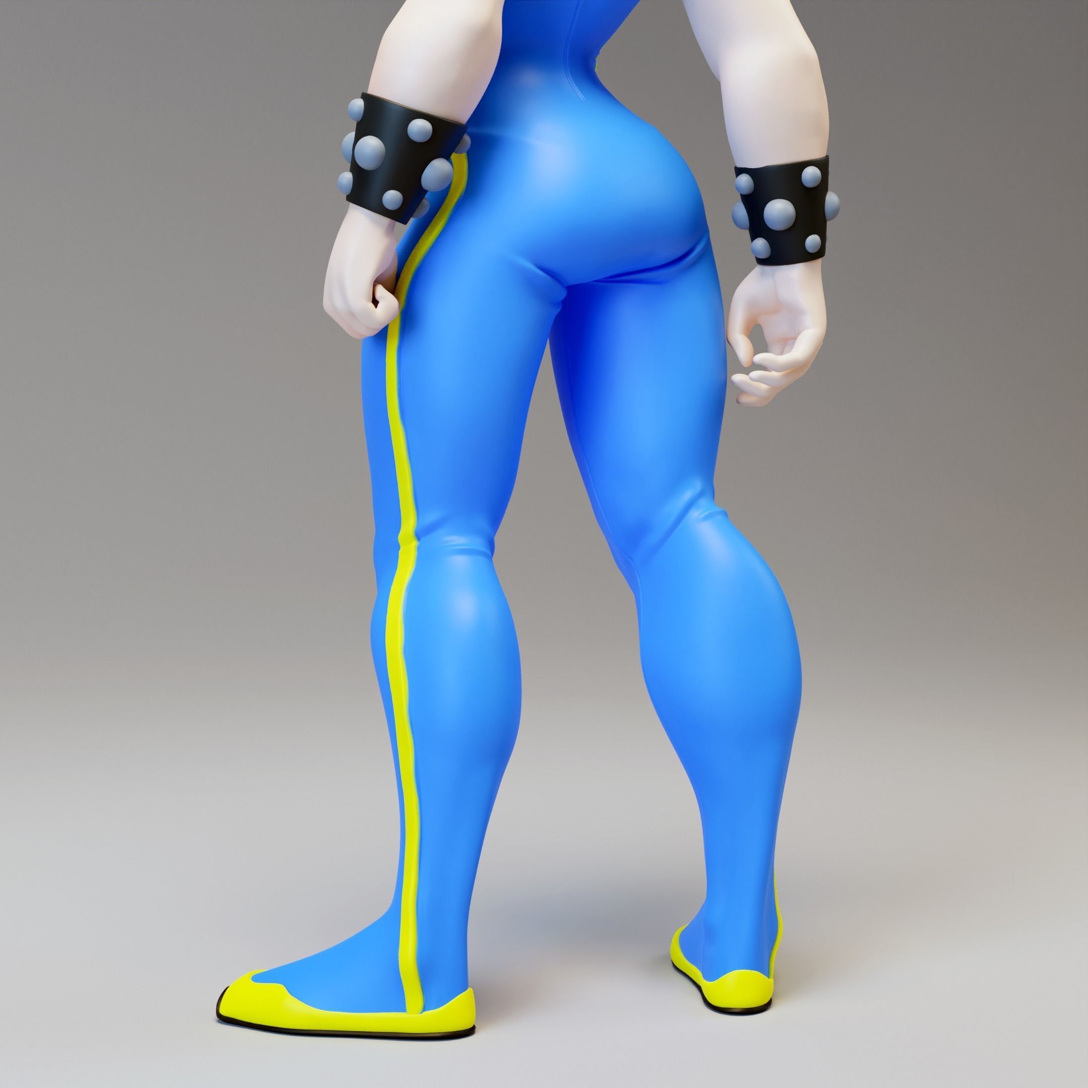 Chun Li Fan art Model for 3d printing 3D print model_11