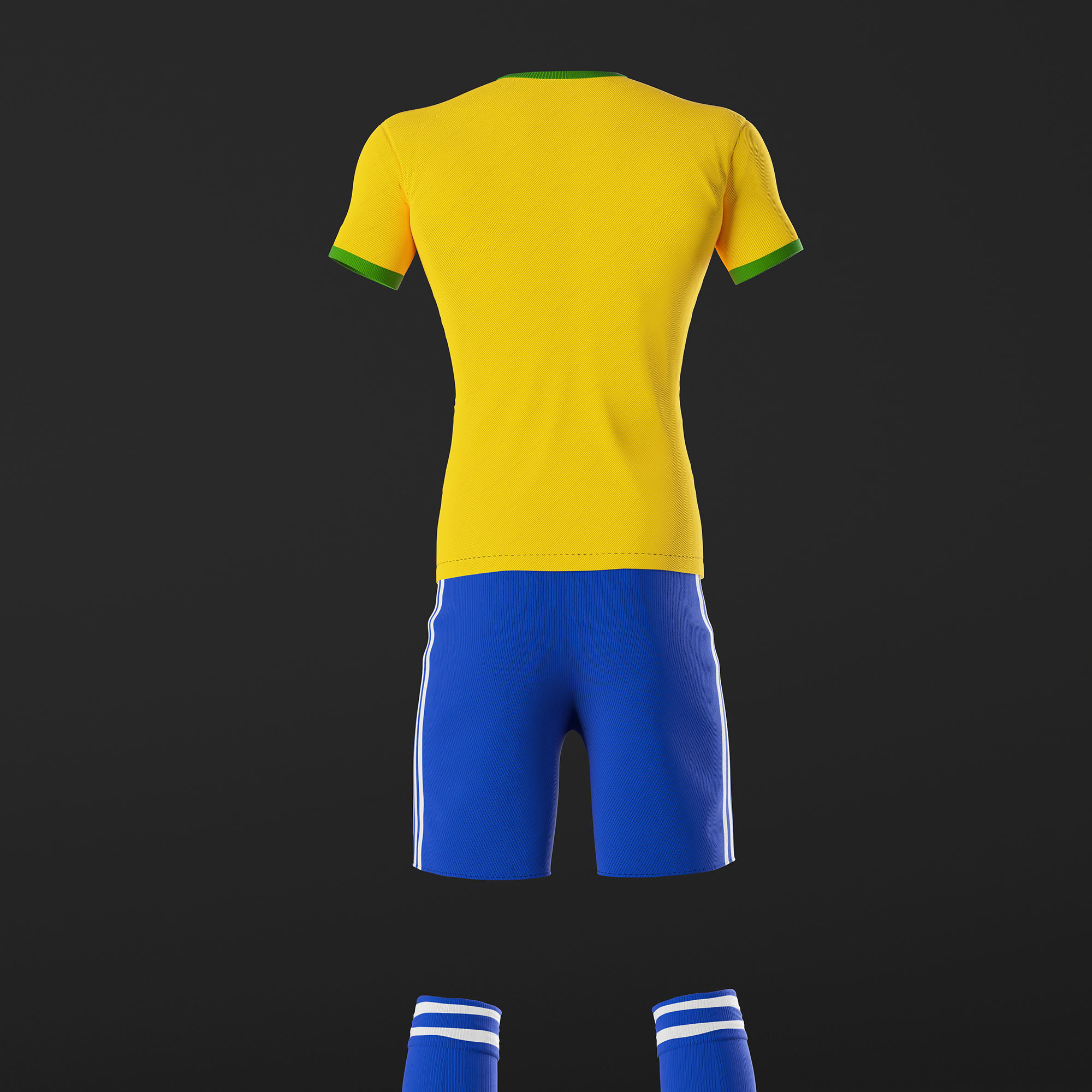 Soccer Uniform 3D model_4