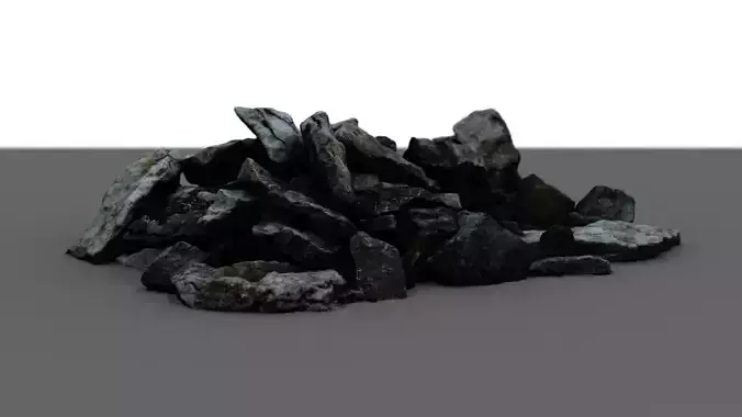 Debris pile of rocks