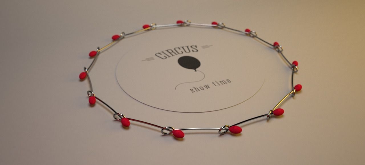 COLLANA ISPIRATA AL CIRCO 3D model_4