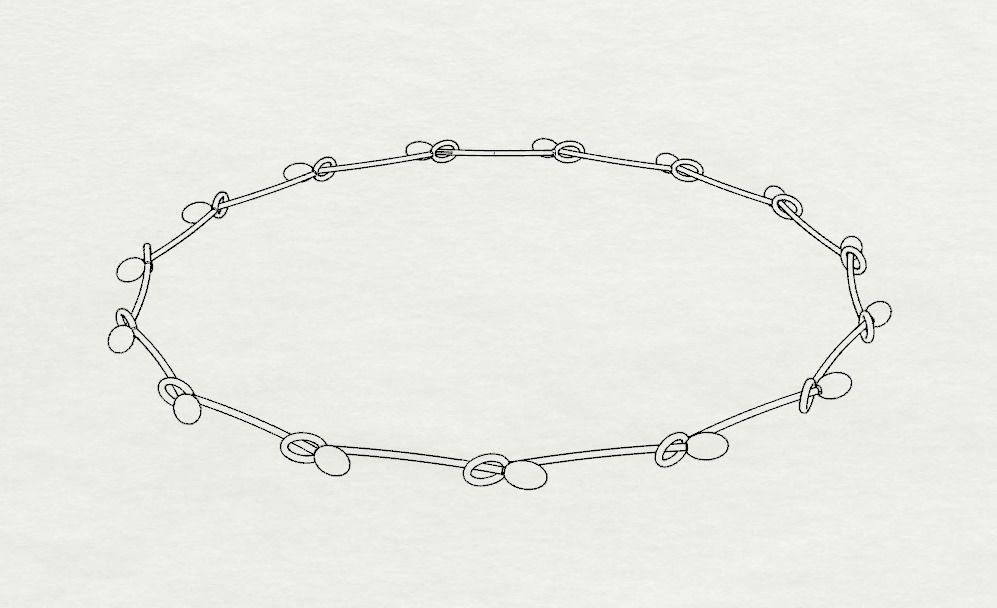 COLLANA ISPIRATA AL CIRCO 3D model_2