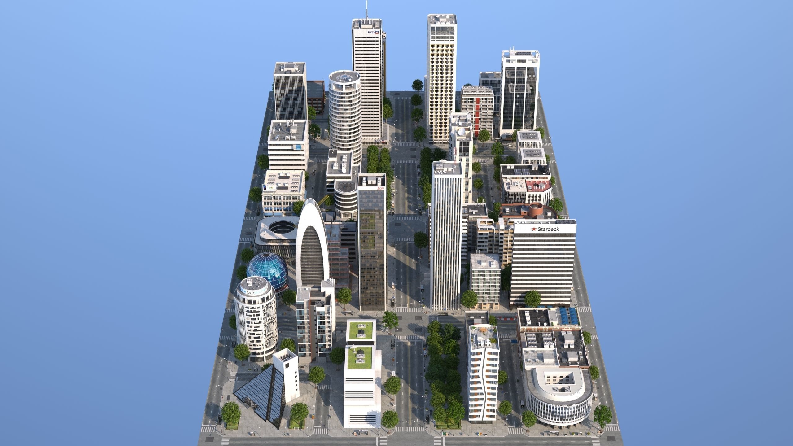 White City XL Low-poly 3D model_21