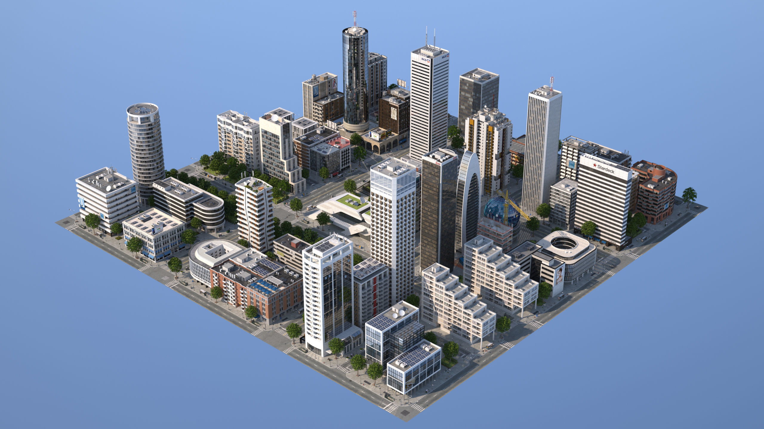 White City XL Low-poly 3D model_25