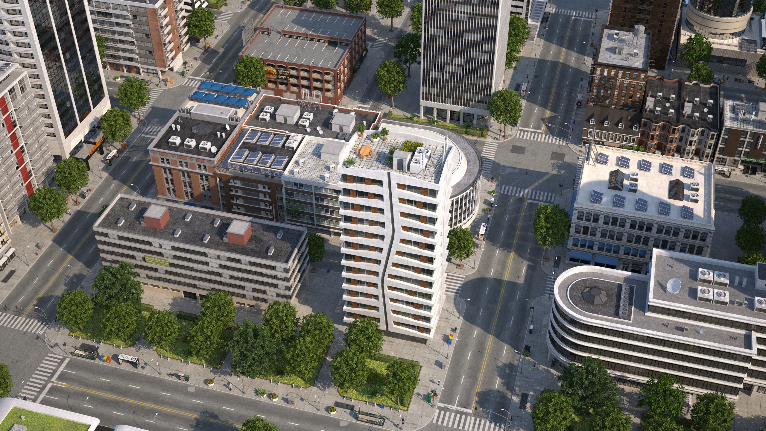 White City XL Low-poly 3D model_33