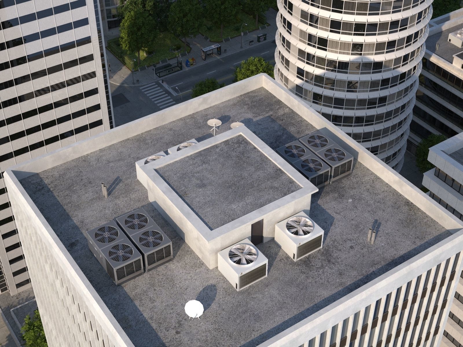 White City XL Low-poly 3D model_46