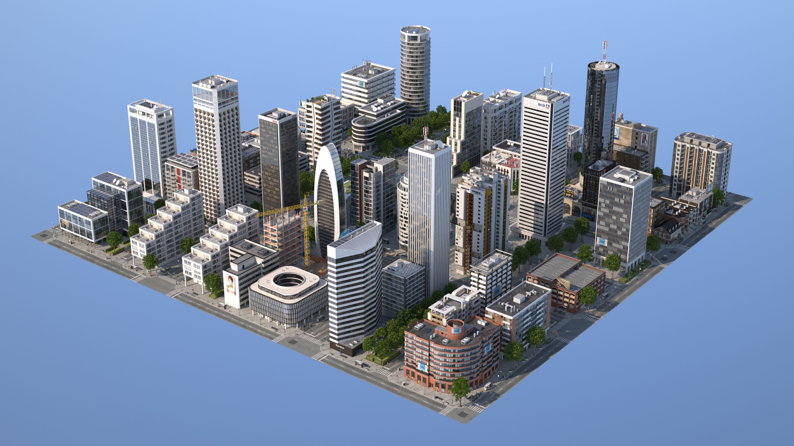 White City XL Low-poly 3D model_24