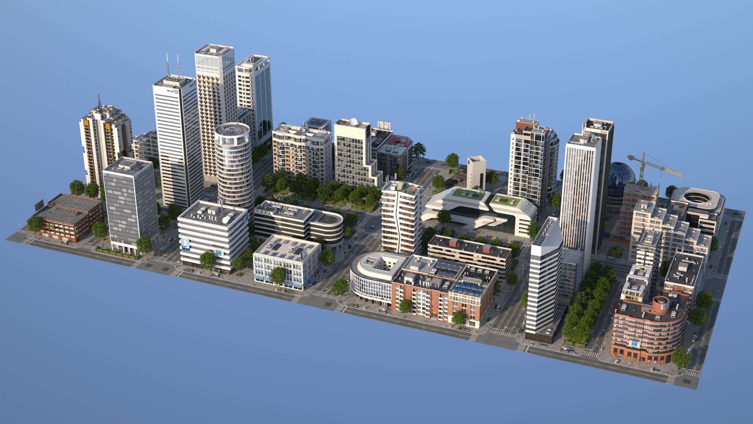 White City XL Low-poly 3D model_12