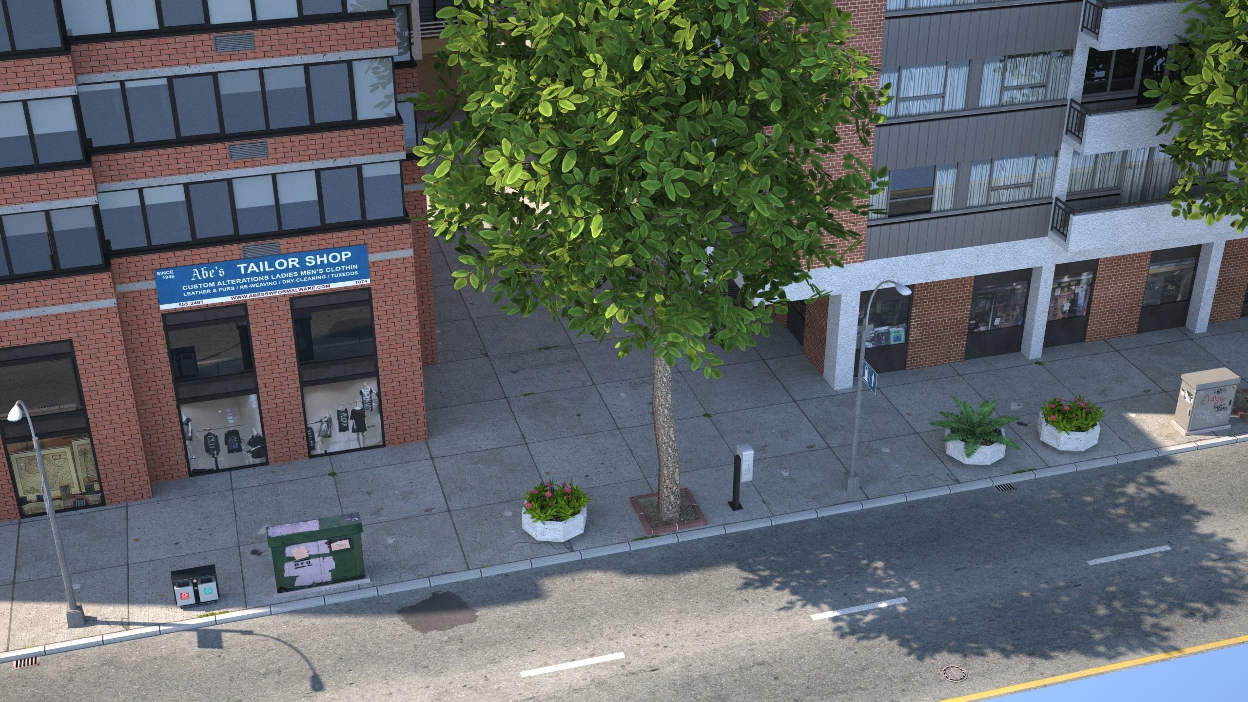 White City XL Low-poly 3D model_41