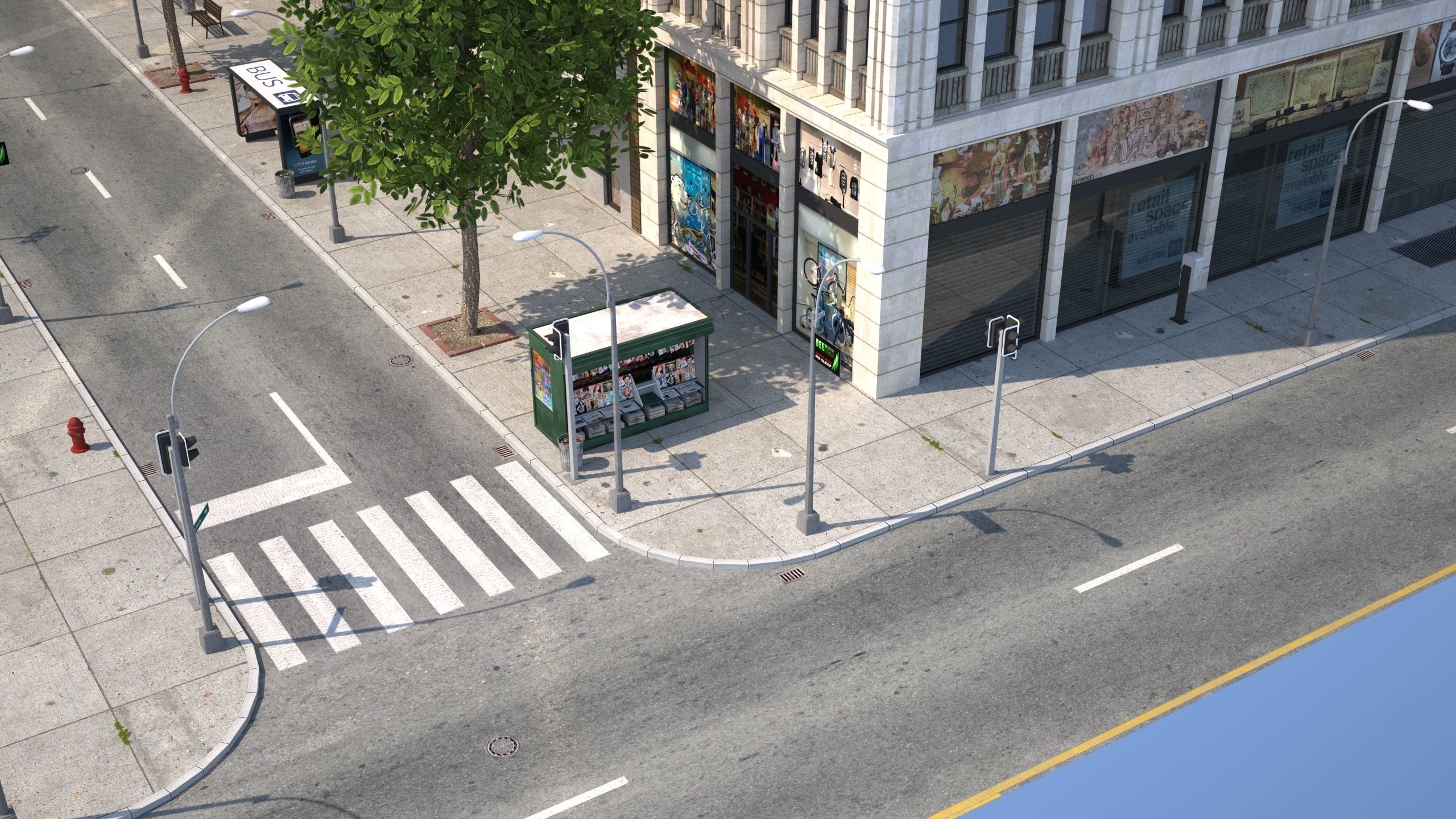 White City XL Low-poly 3D model_6