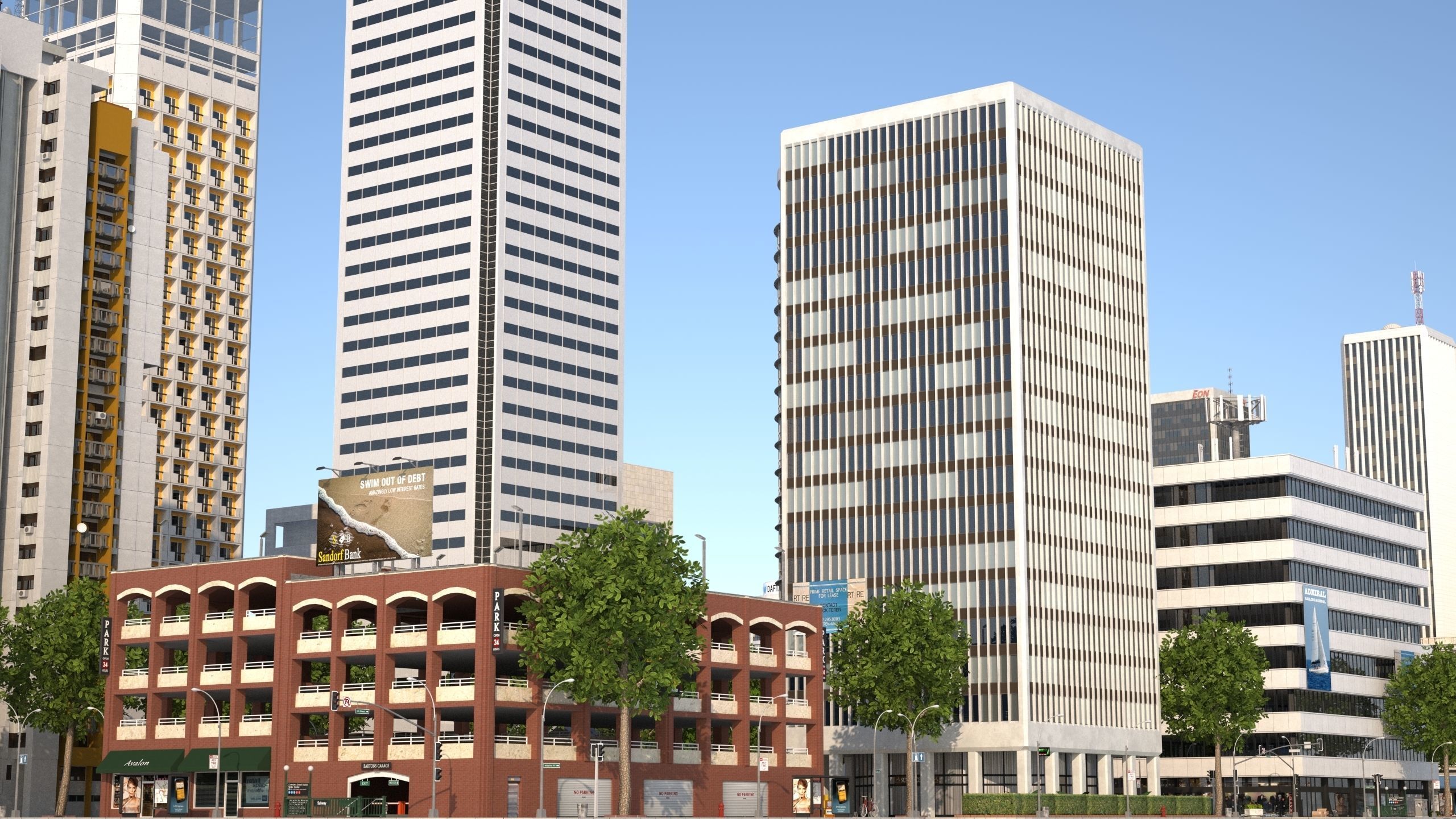 White City XL Low-poly 3D model_15