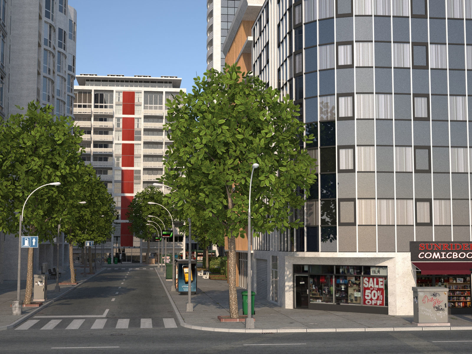 White City XL Low-poly 3D model_11