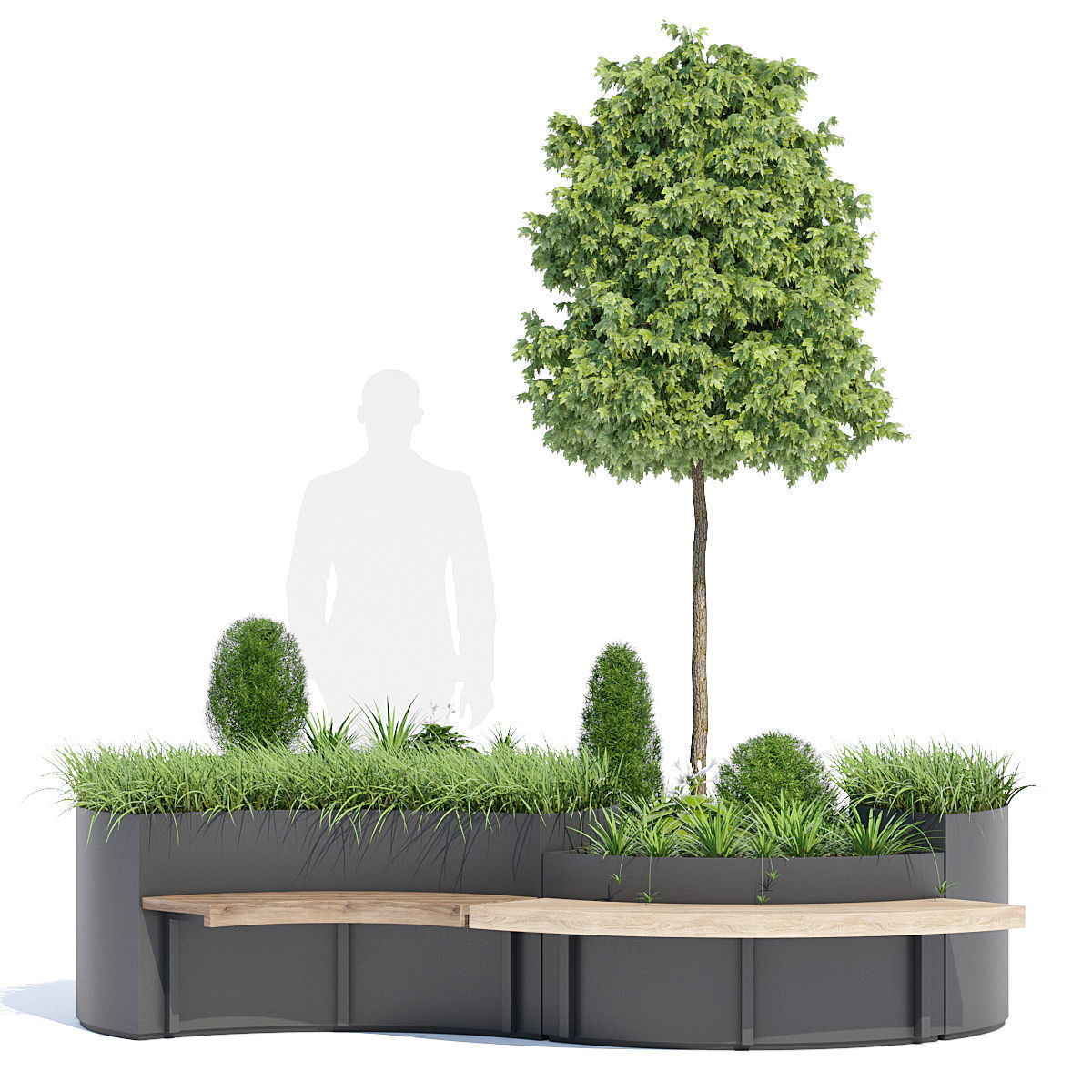 Flo planter 3D model_1