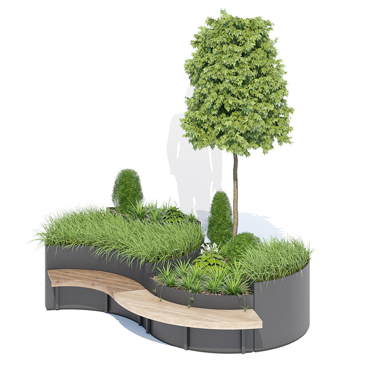 Flo planter 3D model_2