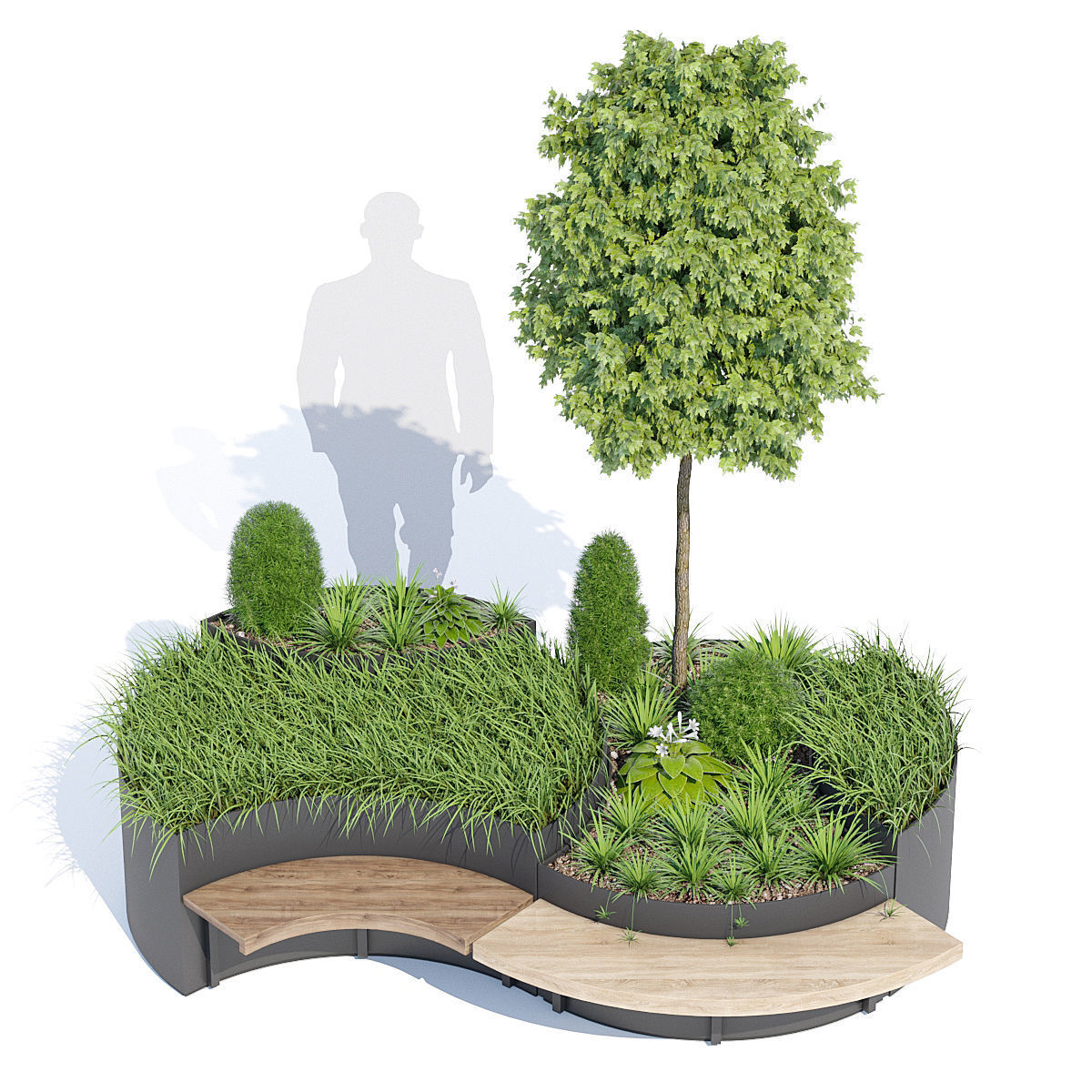 Flo planter 3D model_3