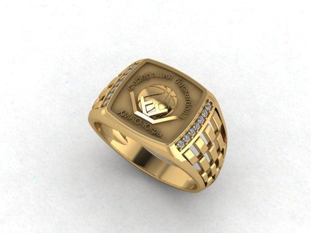 men ring 3D print model_1
