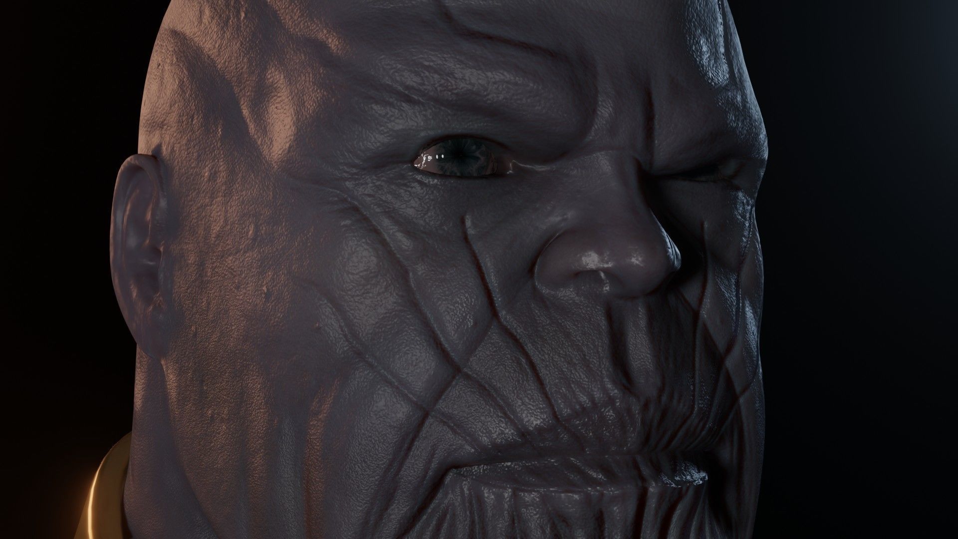 Thanos Rigged Low-poly 3D model_40
