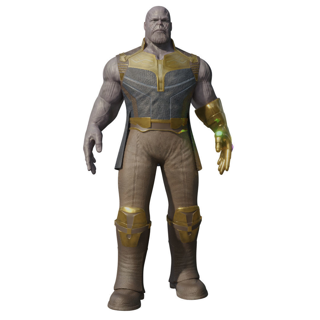 Thanos Rigged Low-poly 3D model_21