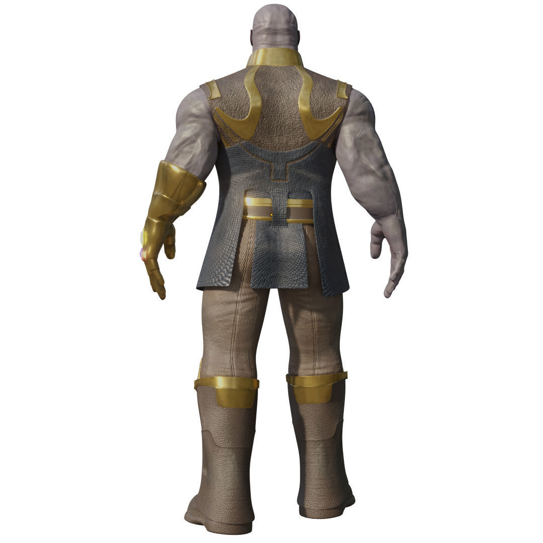 Thanos Rigged Low-poly 3D model_25
