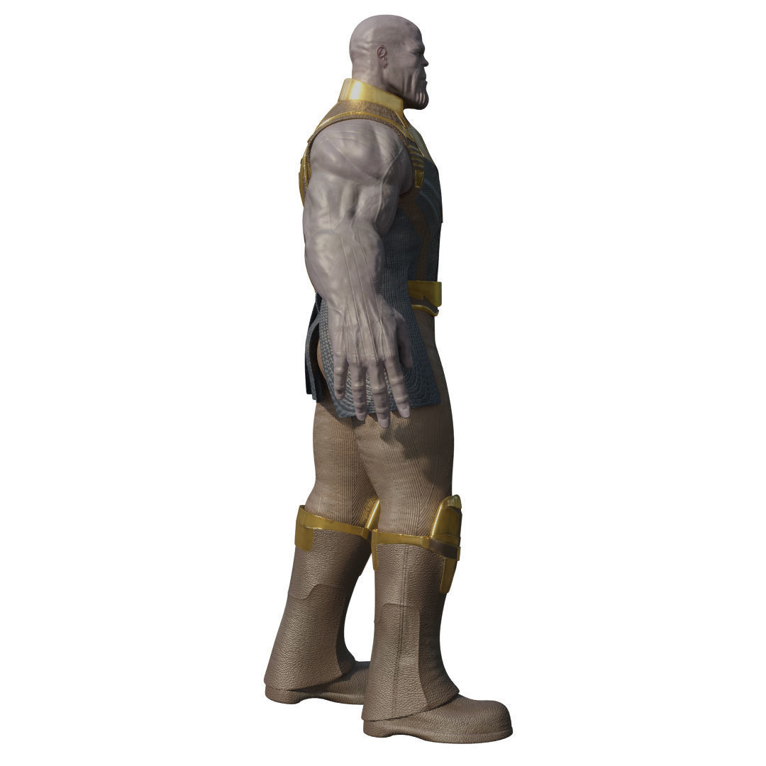 Thanos Rigged Low-poly 3D model_23