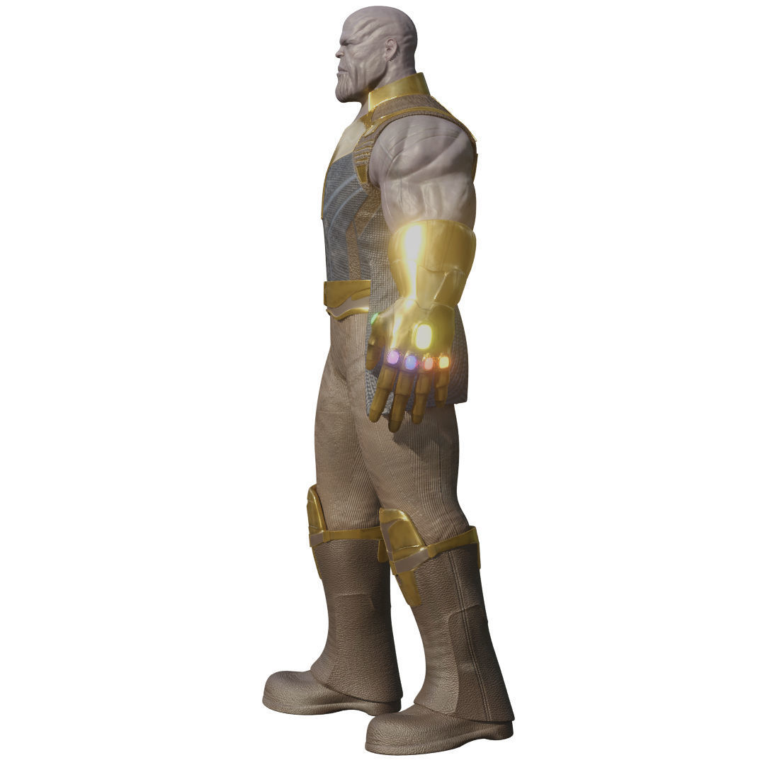 Thanos Rigged Low-poly 3D model_27
