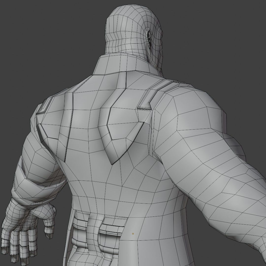 Thanos Rigged Low-poly 3D model_31