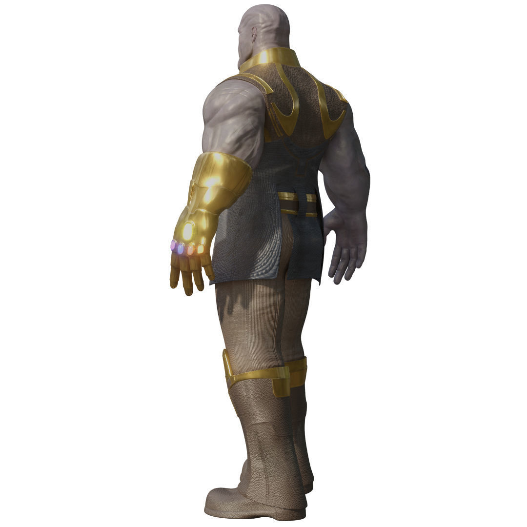 Thanos Rigged Low-poly 3D model_26