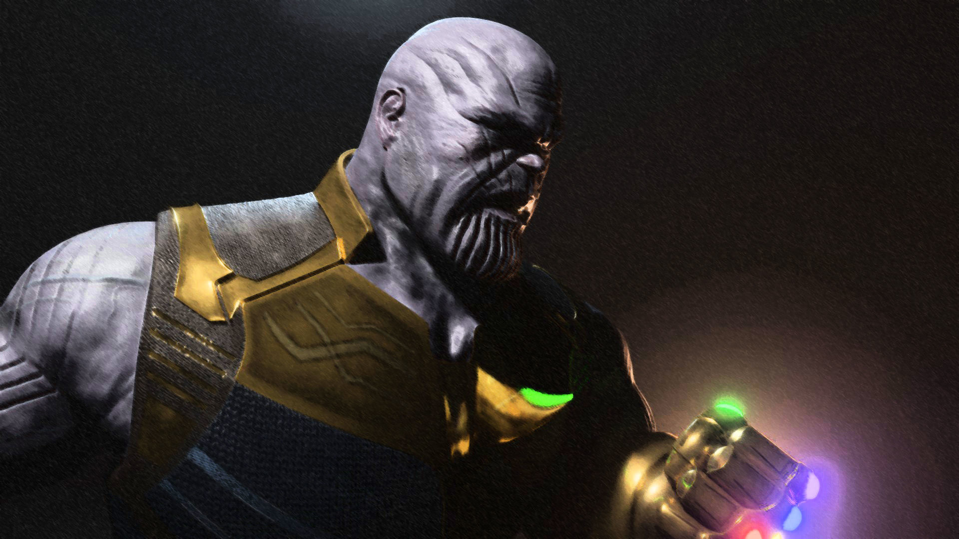 Thanos Rigged Low-poly 3D model_17