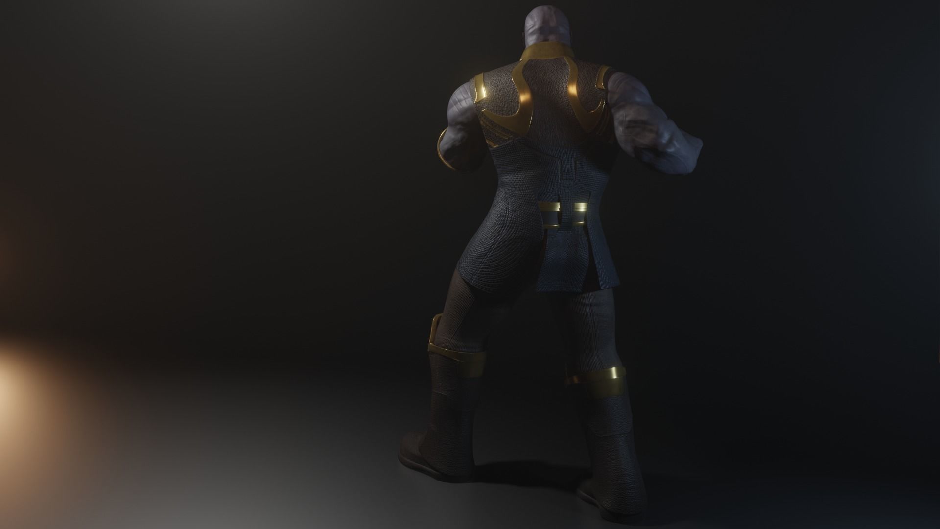 Thanos Rigged Low-poly 3D model_18