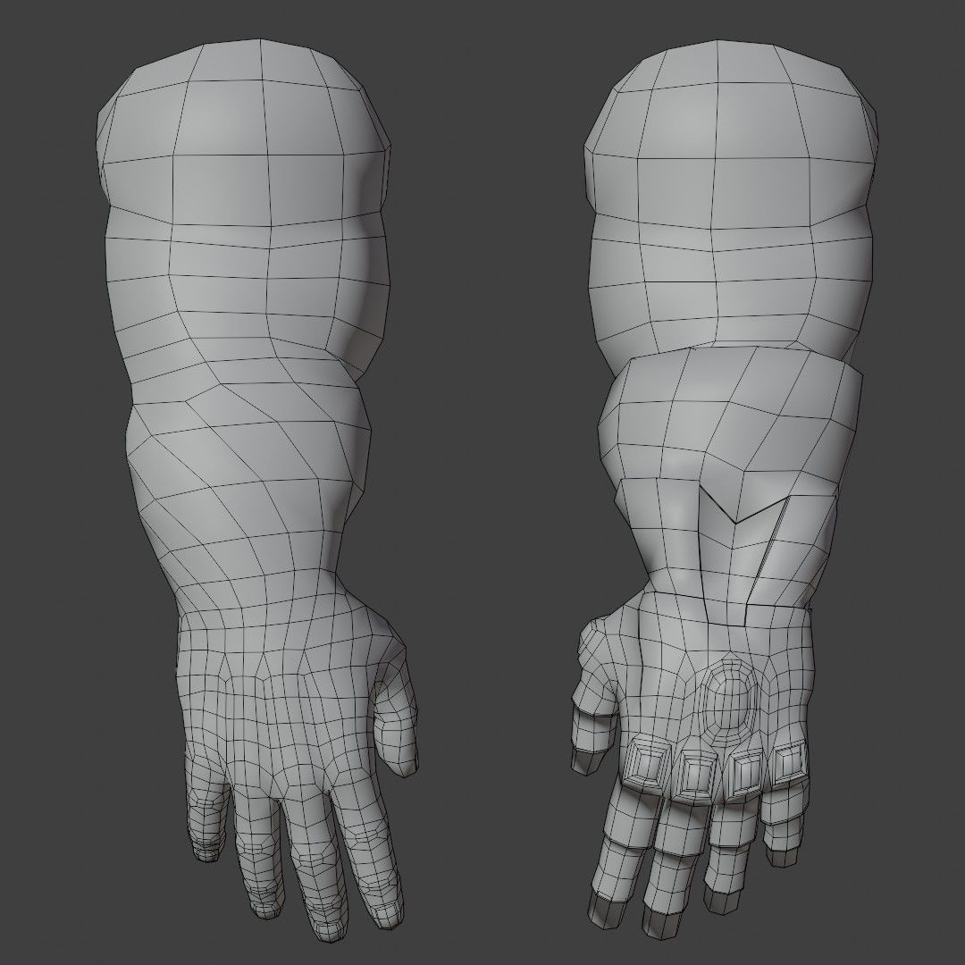 Thanos Rigged Low-poly 3D model_35