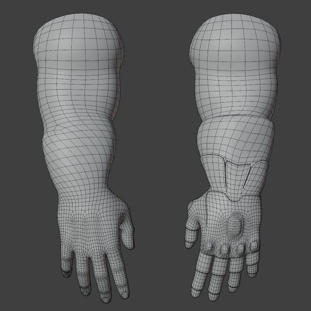 Thanos Rigged Low-poly 3D model_36