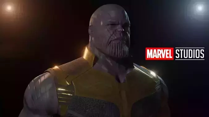 Thanos Rigged Low-poly 3D model
