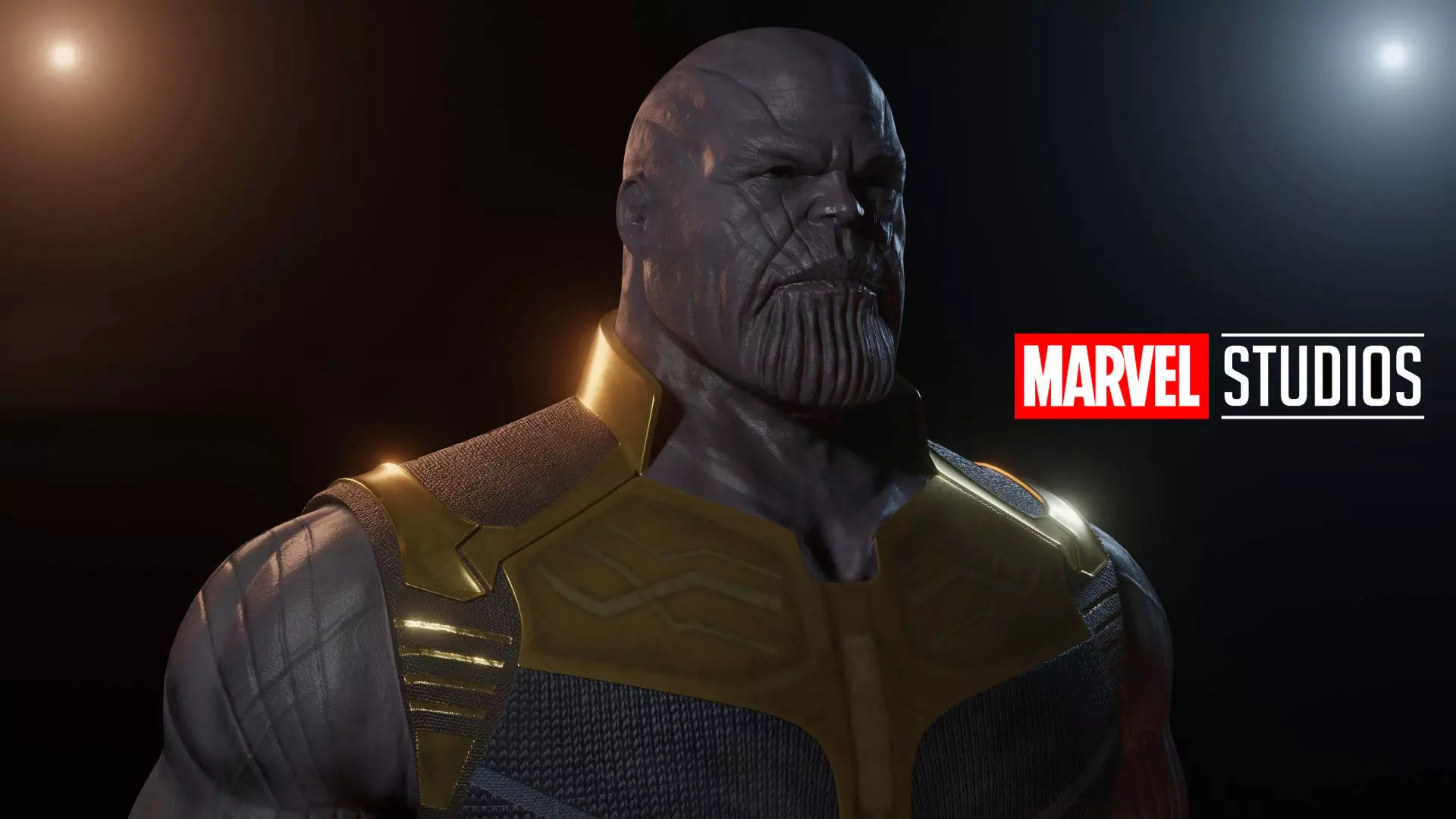 Thanos Rigged Low-poly 3D model_0