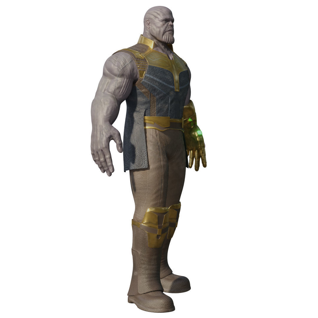 Thanos Rigged Low-poly 3D model_22