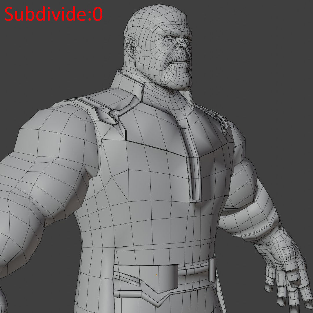 Thanos Rigged Low-poly 3D model_29