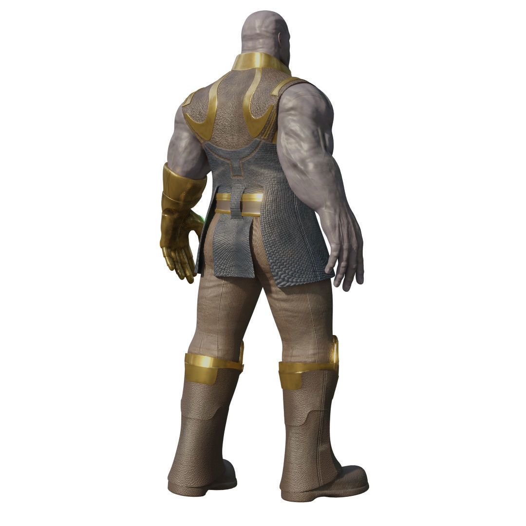 Thanos Rigged Low-poly 3D model_24