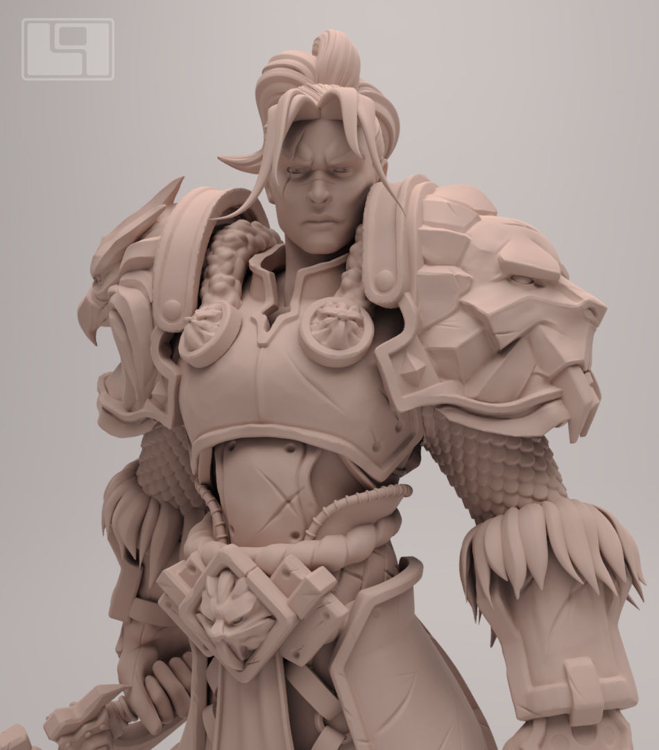 King Varian Wrynn based fan art - Model for 3d printing Free 3D print model_5