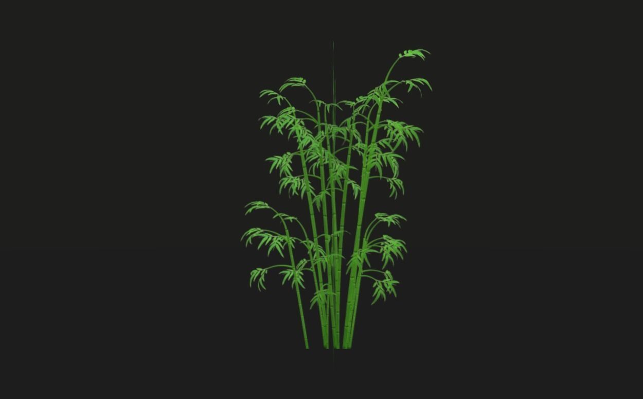 Tropical vegetation pack Low-poly 3D model_7