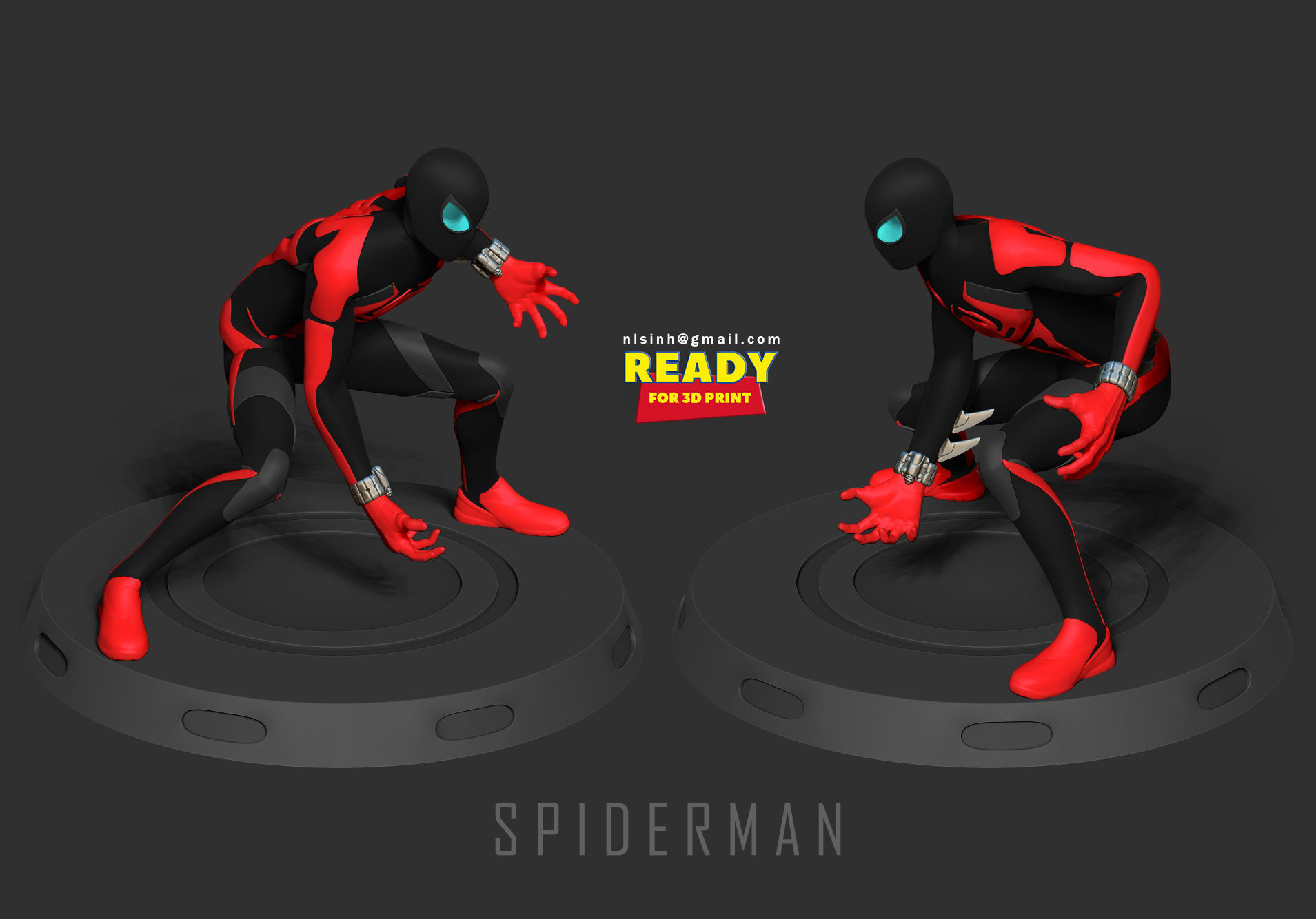 Spider-Man - Miles Morales 2099 Suit 3D print model_1