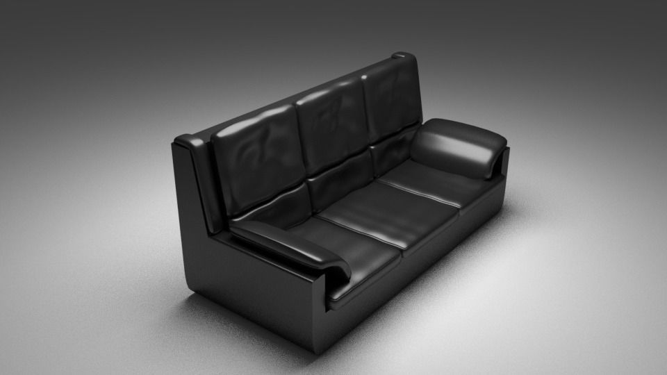  Leather Sofa 3D model_1